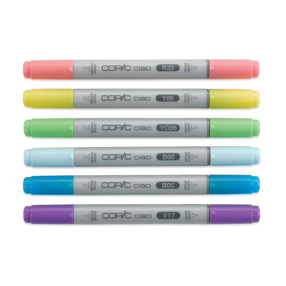 Set 6 Marcadores Copic Ciao - Brights 4