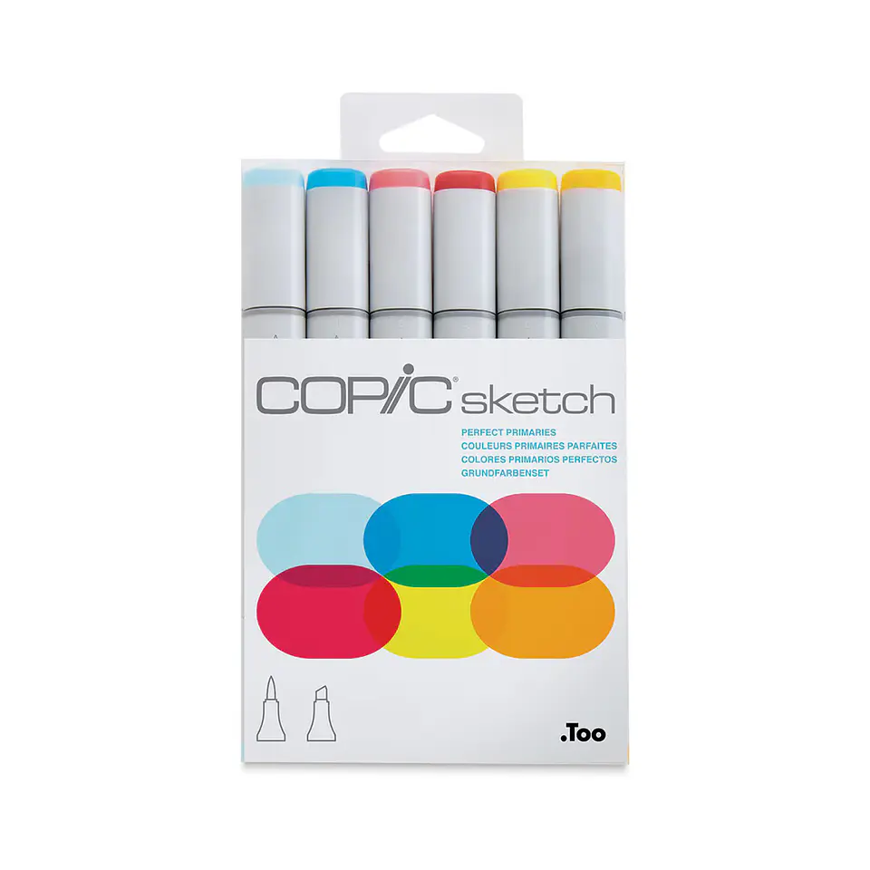Set 6 Marcadores Copic Sketch - Perfect Primaries 1
