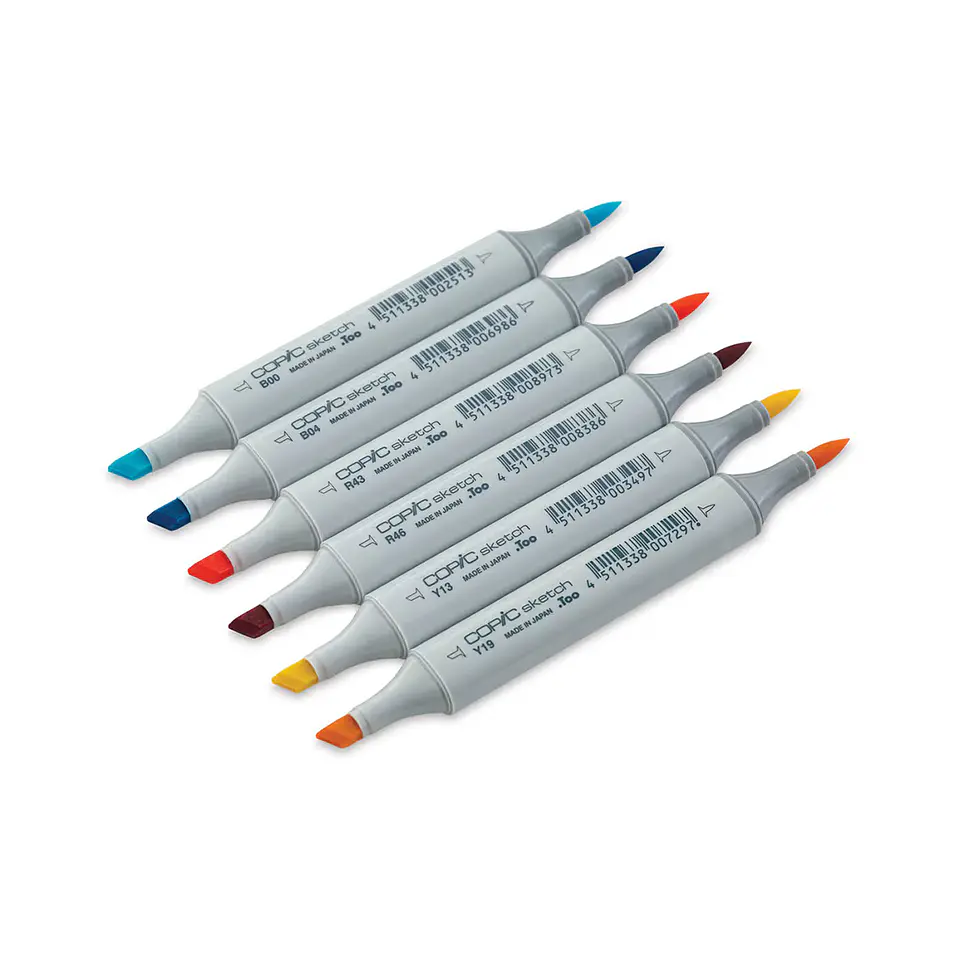 Set 6 Marcadores Copic Sketch - Perfect Primaries 3