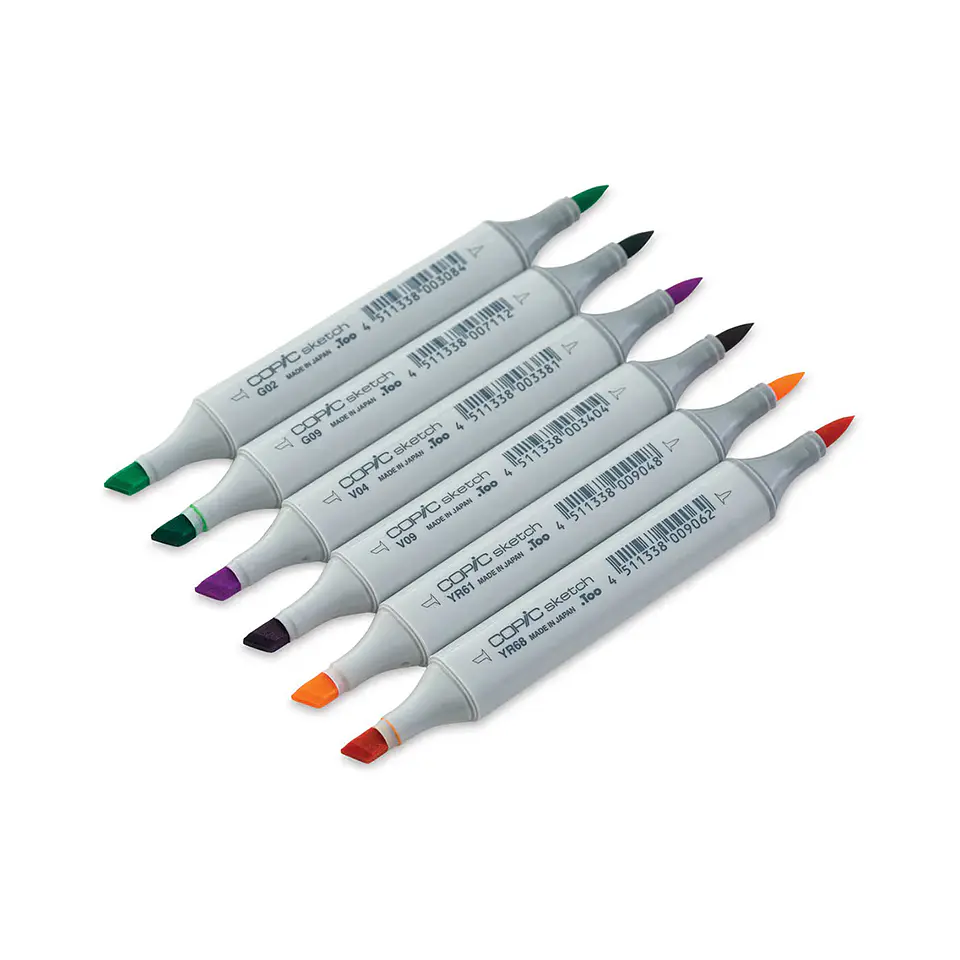 Set 6 Marcadores Copic Sketch - Secondary Tones 3