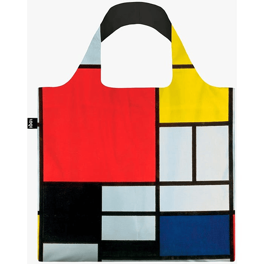 Bolsa Mondrian Composition With Red, Yellow, Blue And Black