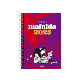 Mafalda 2025 Anillada Feminista Violeta-rojo Semanal