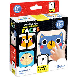 Puzzle On The Go Halves Faces