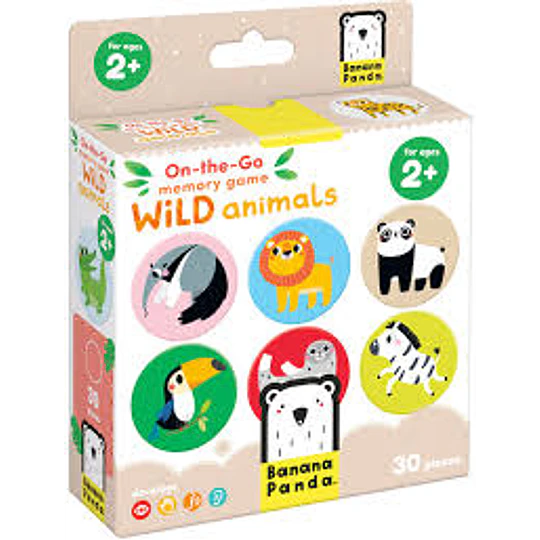 Juego De Memoria On The Go Wild Animals