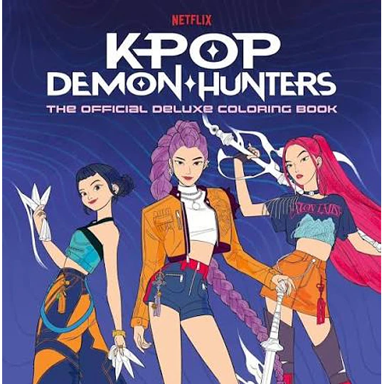 Kpop Demon Hunters Libro Oficial Para Colorear