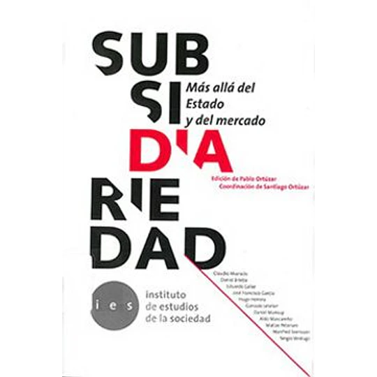Subsidiariedad Mas Alla Del Estado Y Del Mercado