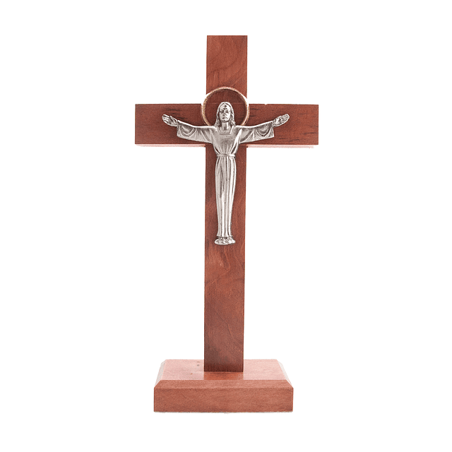 Cruz Jesús resucitado con base