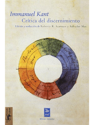 Crítica Del Discernimiento : (Con Estudio Preliminar, Notas Y Bibliografía, Cronología E ÍNdices)