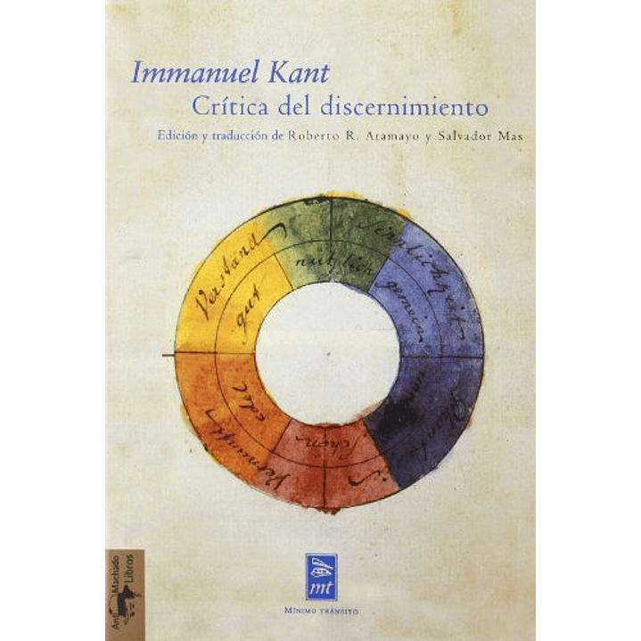 Crítica Del Discernimiento : (Con Estudio Preliminar, Notas Y Bibliografía, Cronología E ÍNdices) 1
