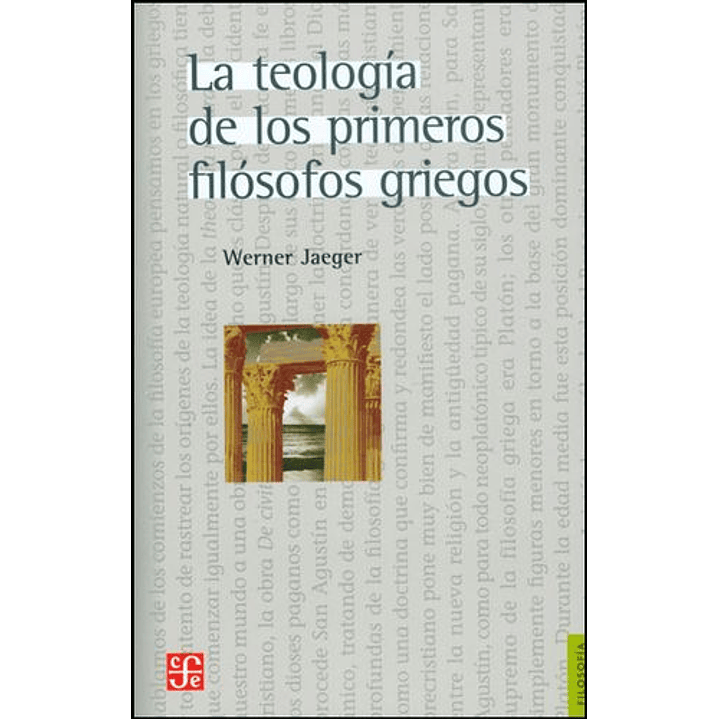 La Teología De Los Primeros Filósofos Griegos 1
