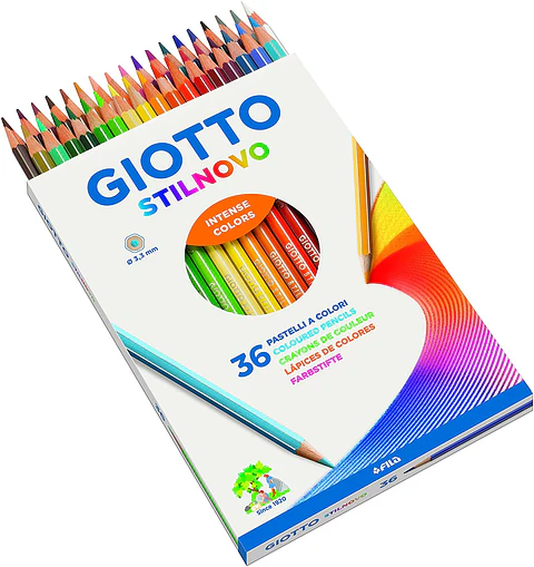 Caja 36 Lápices de Colores Stilnovo Giotto