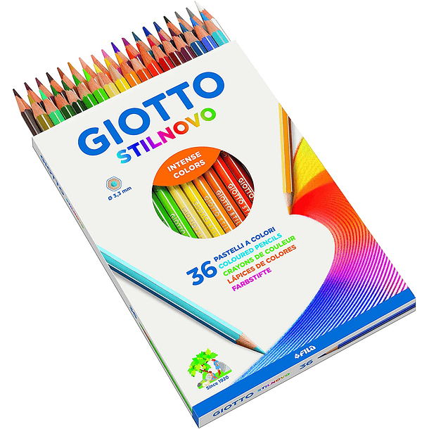 Caja 36 Lápices de Colores Stilnovo Giotto