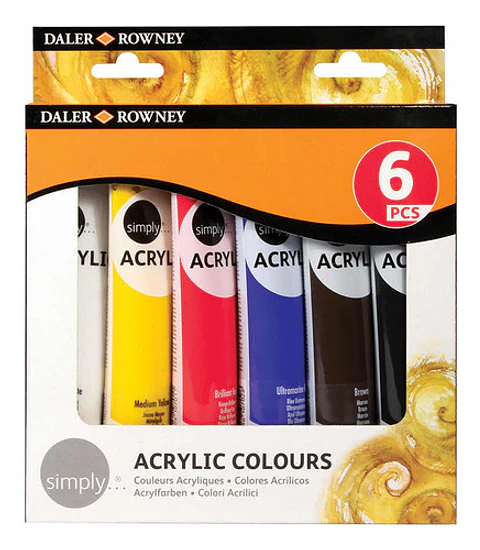 Acrílico Daler Rowney 6 Colores 75ml