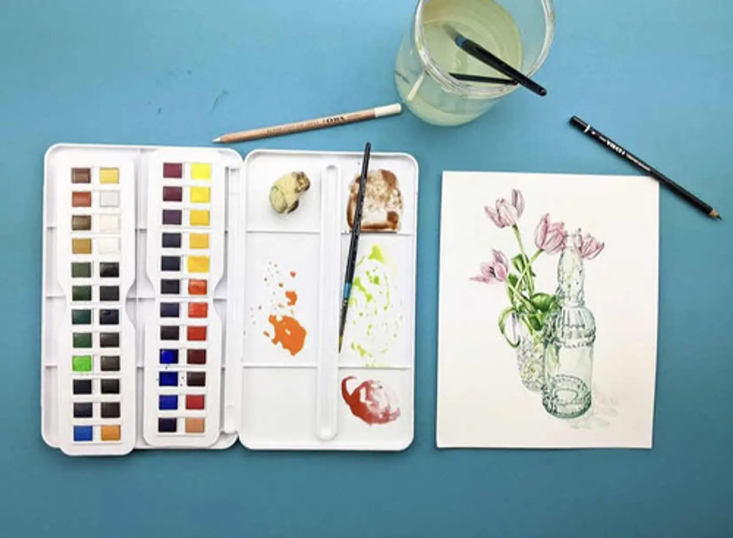 Acuarela En Pastillas 48 Colores Aquafine Daler Rowney 4