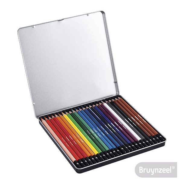 Bruynzeel Set 24 Lápices de Colores Caja Metalica
