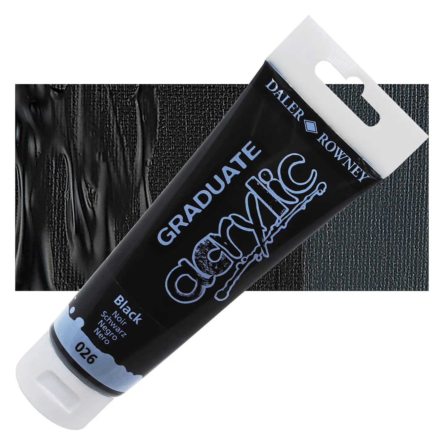 Acrílicos Negro, tubo de 120 ml Daler-Rowney  1