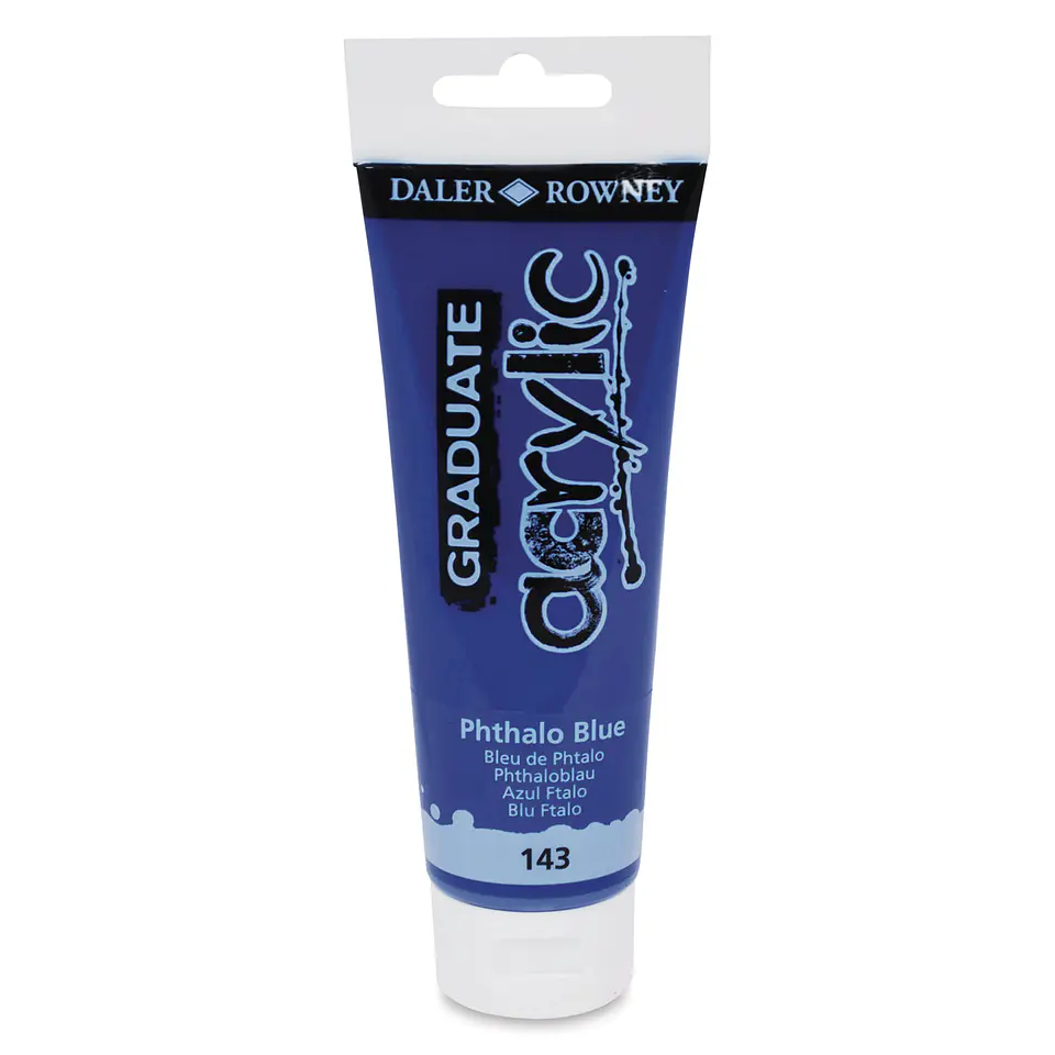 Acrílico Daler-Rowney - Azul Phthalo, tubo de 120 ml 2