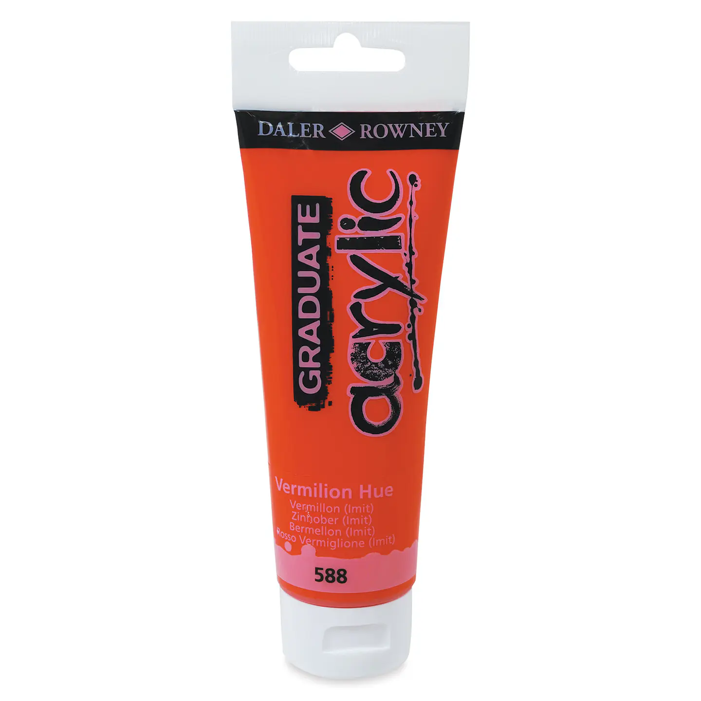 Acrílico Tono bermellón, tubo de 120 ml Daler-Rowney  2