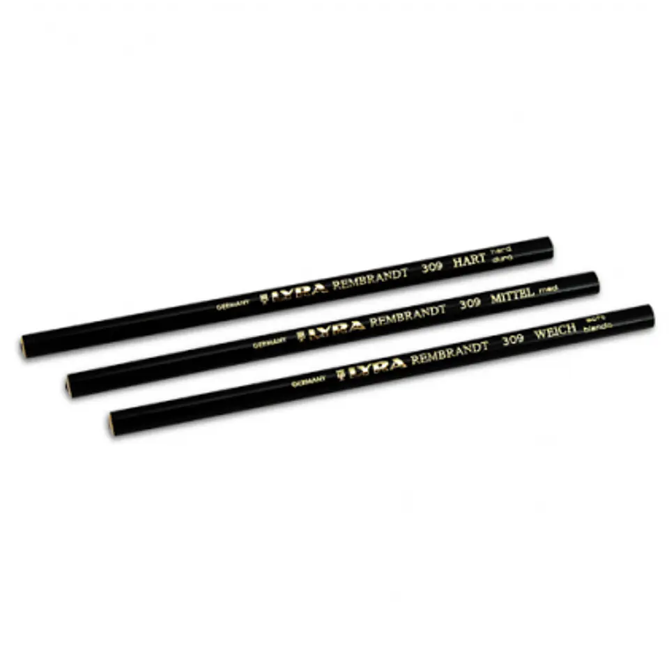 LAPIZ 309 CHARCOAL GRASO SOFT SIN PUNTA 309 REMBRANDT 1