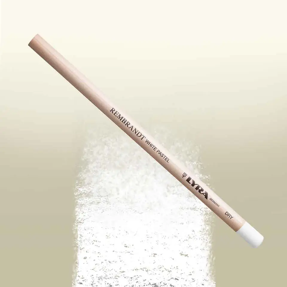 Lapiz Rembrandt White Pastel Dry 2