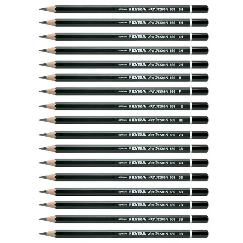 LÁPICES GRAFITO GRADUADOS LYRA REMBRANDT Art Design - Variedad de grados 2