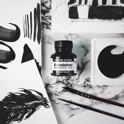 TINTA NEGRA KANDAHAR 28 ML DALER ROWNEY