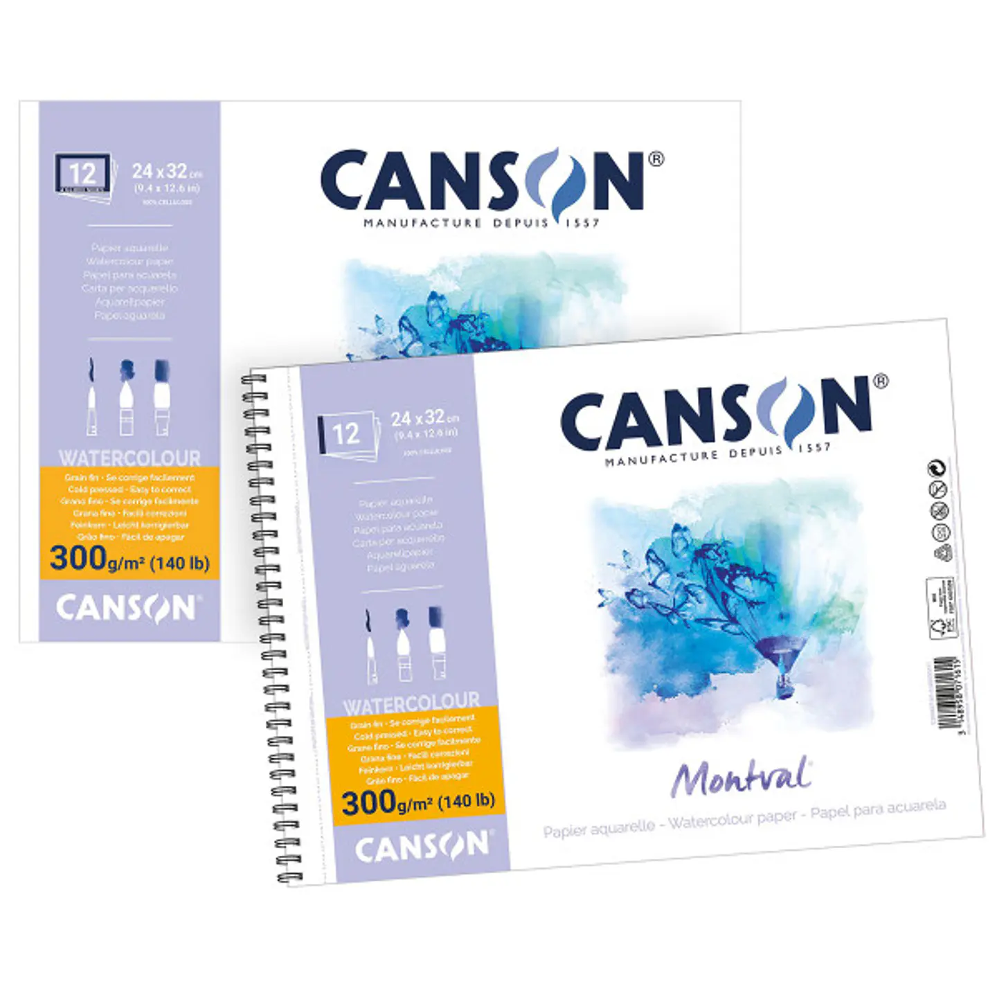 Croquera Montval Canson A4 300gr 21x29.7 1