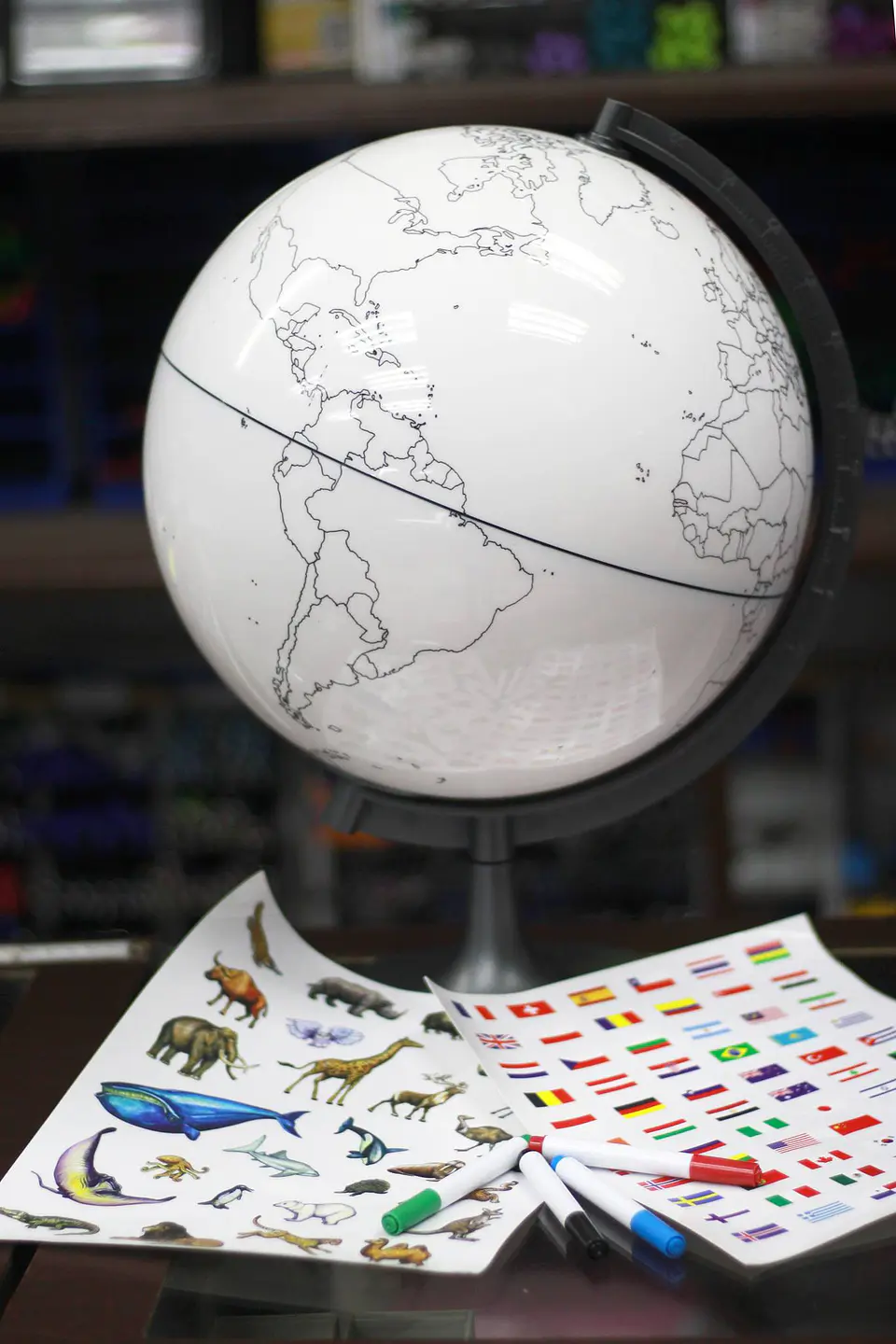 Globo Terráqueo Acrilico para Pintar 1