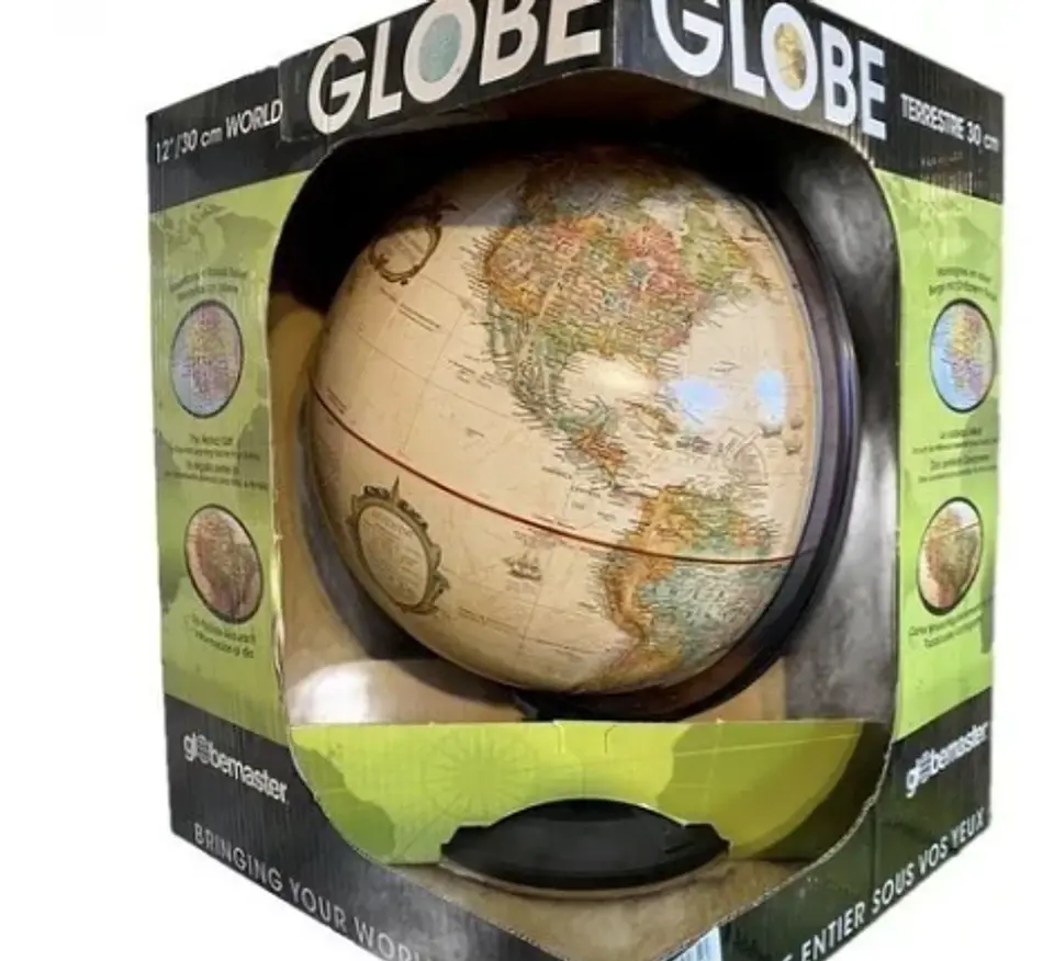 Globo Terraqueo Sepia 30 Cm con relieve 3