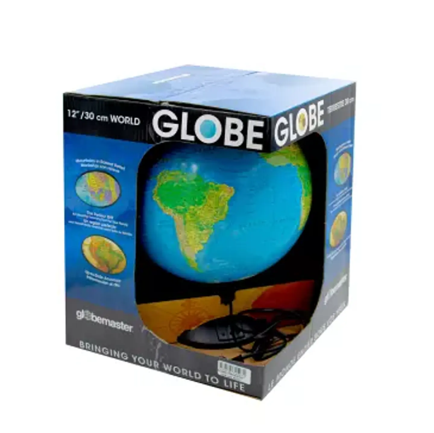 Globo Terraqueo con Luz Azul 30 Cm 3