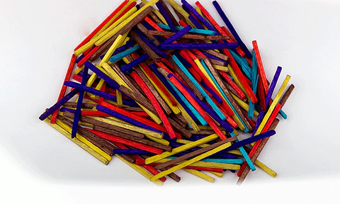 Palitos de fósforo color 
