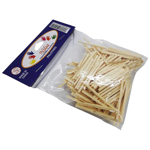 Palos de fósforos blanco