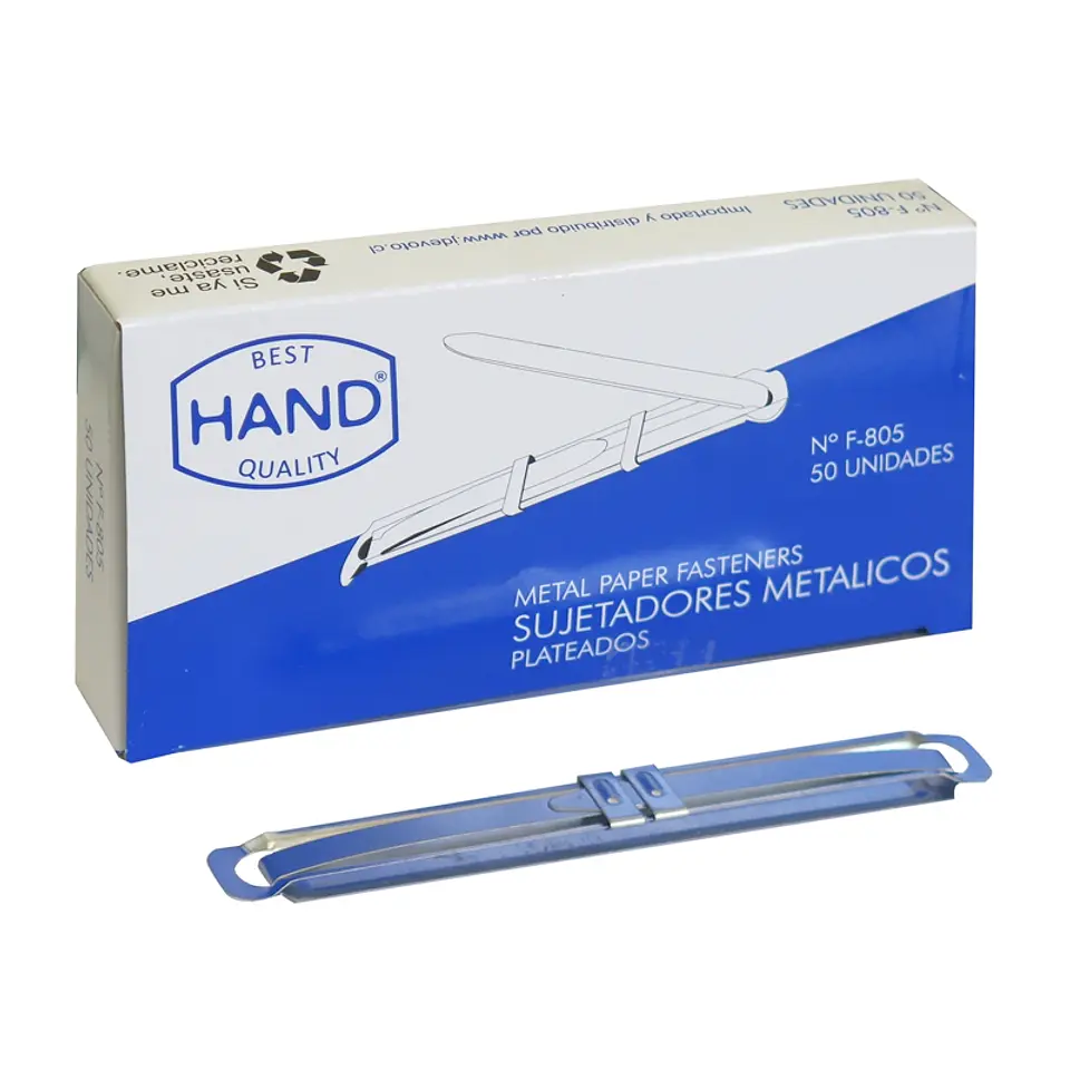 ACOCLIP METÁLICO 50 UNIDADES HAND 2
