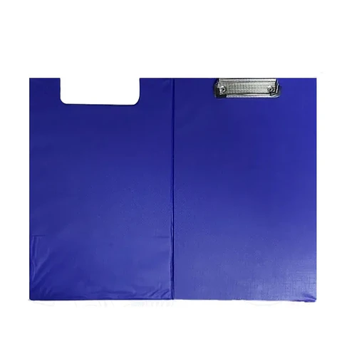 CARPETA DOBLE CON APRETADOR Azul