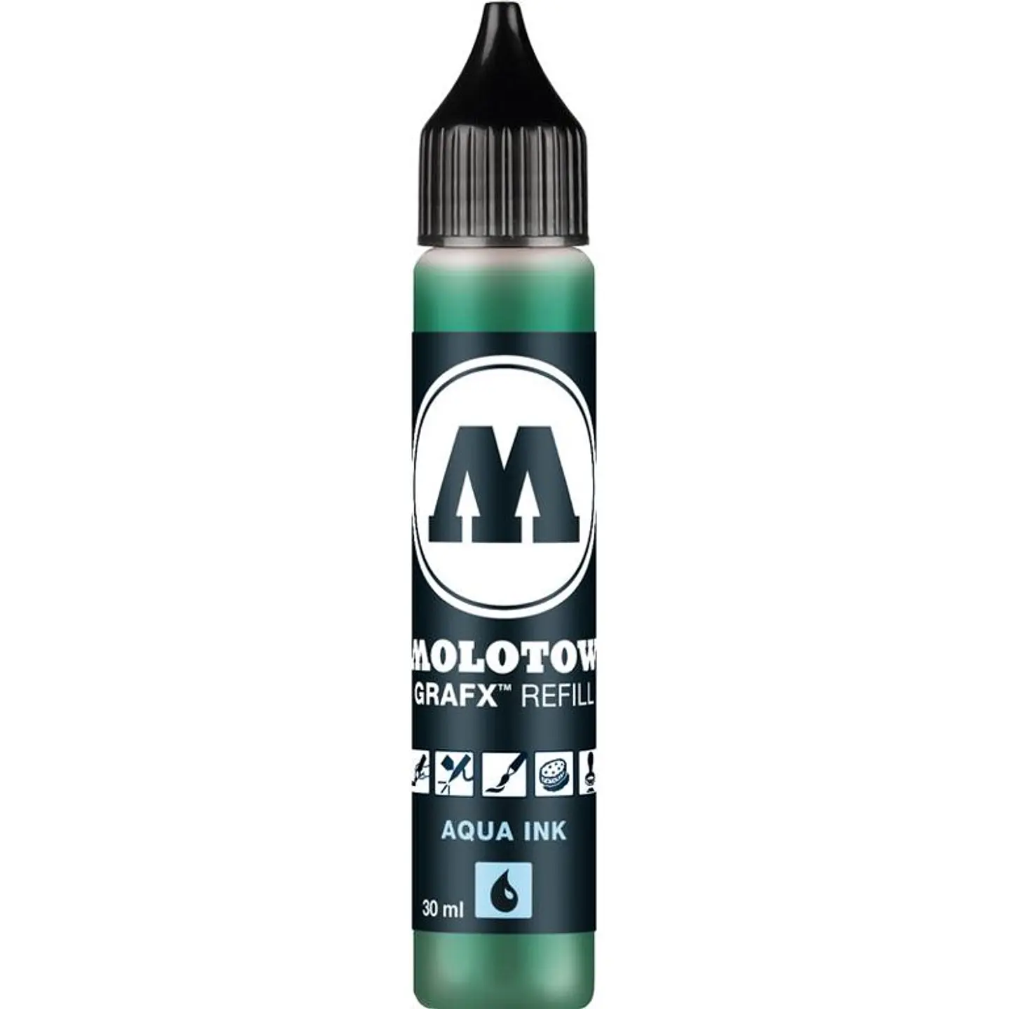 MOLOTOW GRAFX AQUA INK 30ML Recambio Verde Oscuro 1