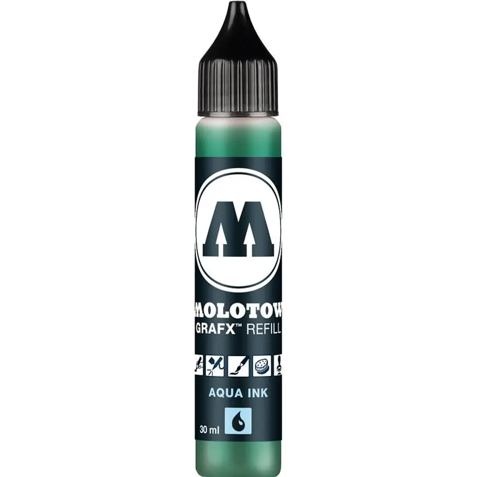 MOLOTOW GRAFX AQUA INK 30ML Recambio Verde Oscuro 1