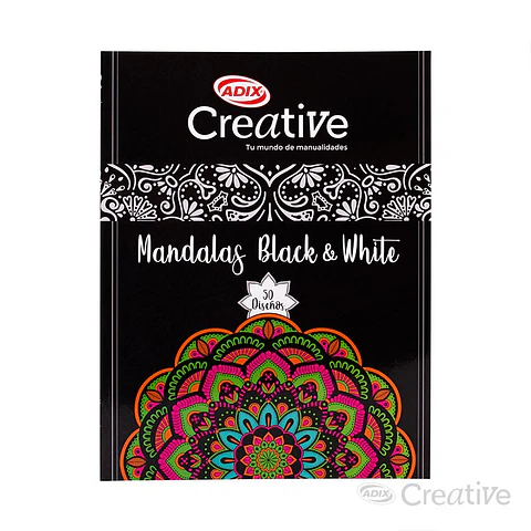 LIBRO MANDALA BLACK AND WHITE