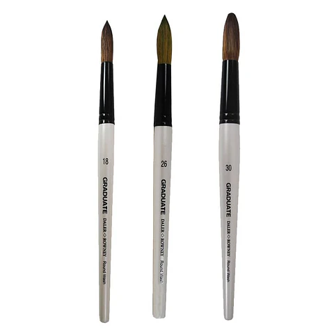 Daler Rowney Graduate - Pinceles Round Wash Pony - Sintético