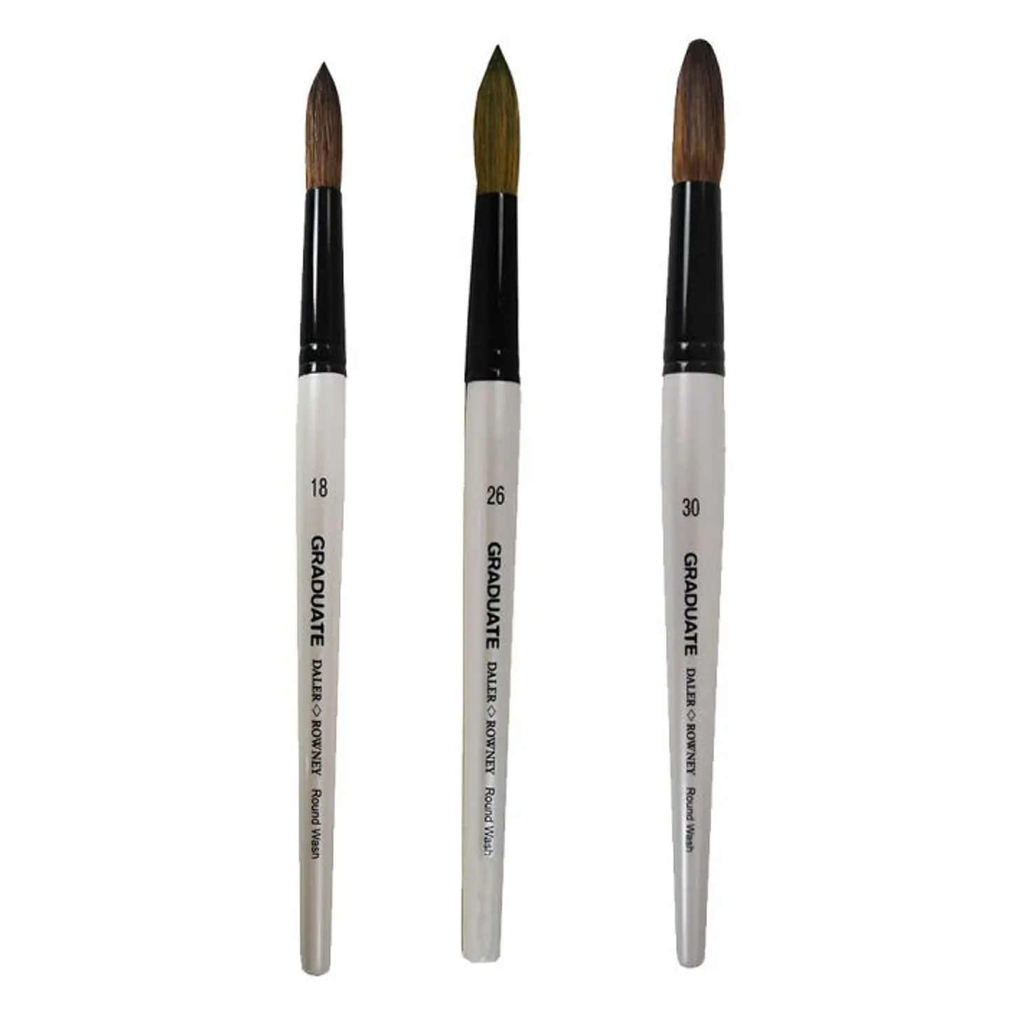Daler Rowney Graduate - Pinceles Round Wash Pony - Sintético 1