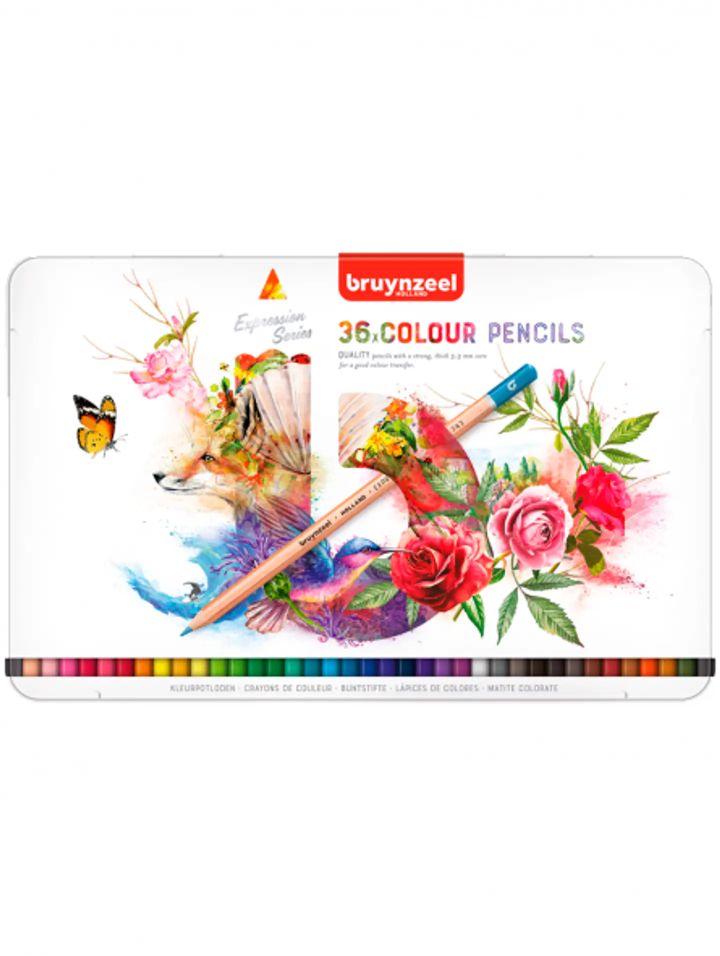 Lápices de Colores Acuarelables Bruynzeel Expression Set 36 Colores 1