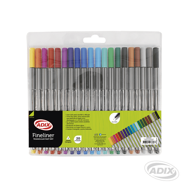 FINELINER 20 COLORES