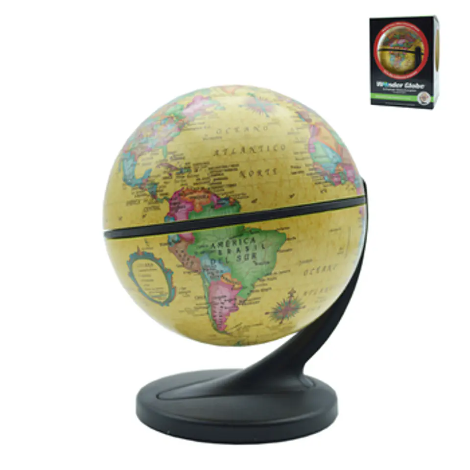 GLOBO TERRÁQUEO WONDER SEPIA BASE PLÁSTICA 11 CM. 1