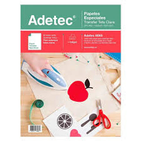 UNIDAD Papel Transfer para telas clara Adetec