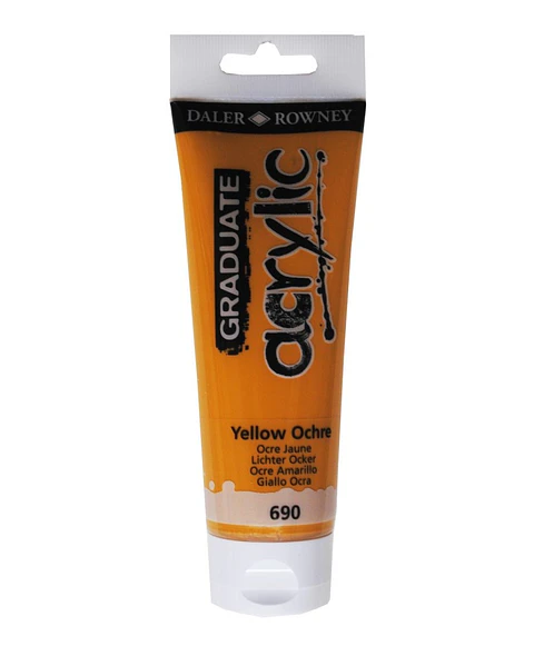 Acrílico Daler-Rowney Yellow Ochre 690 
