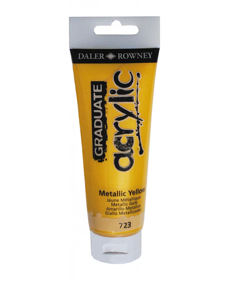Acrílico Daler-Rowney Metallic Yellow 723 