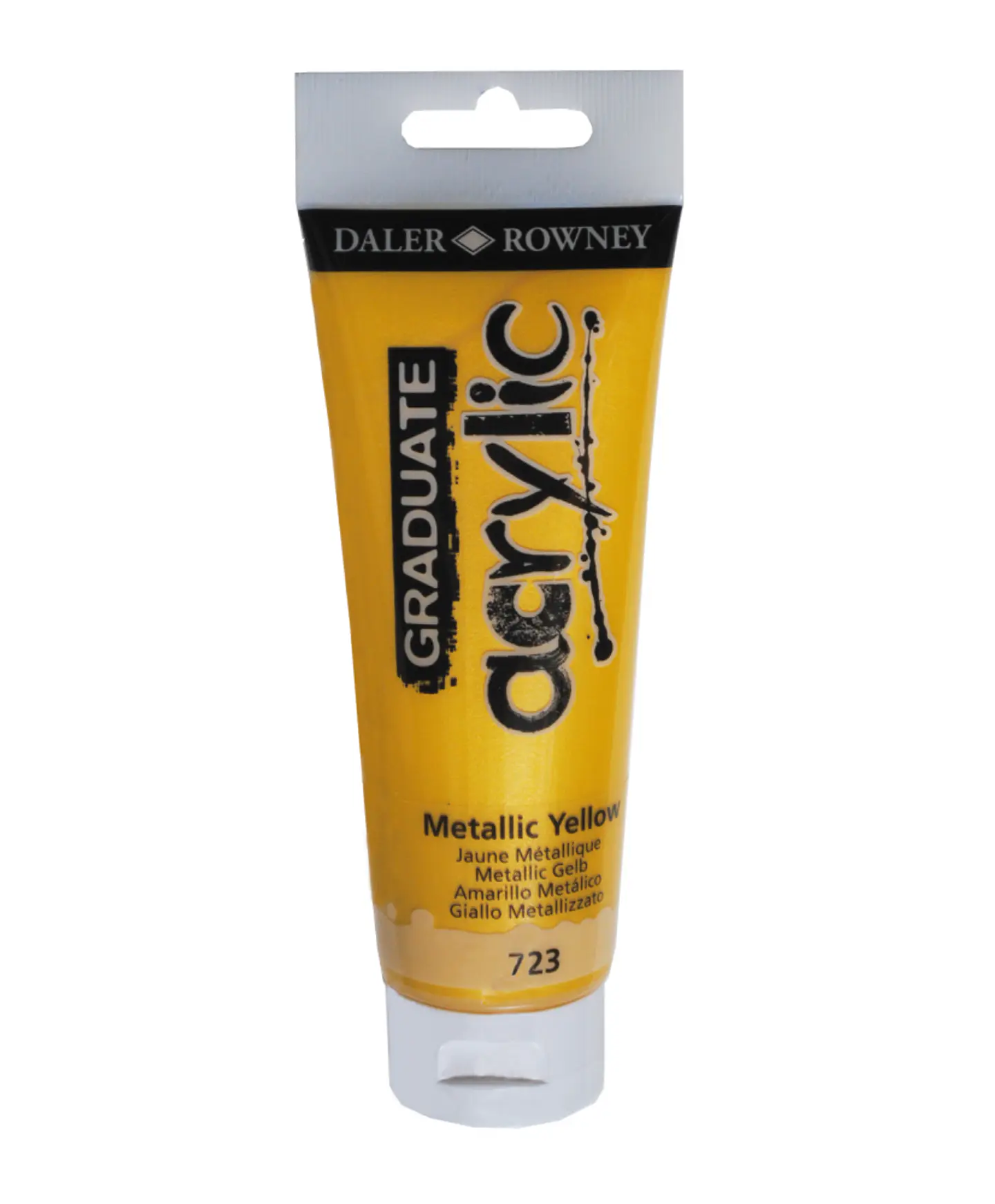 Acrílico Daler-Rowney Metallic Yellow 723  1