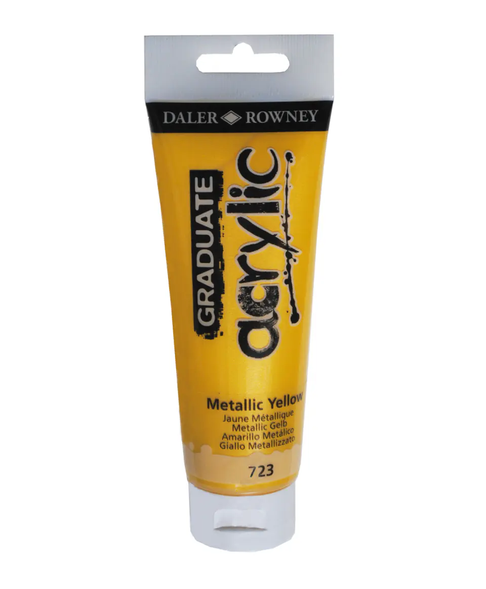 Acrílico Daler-Rowney Metallic Yellow 723  1