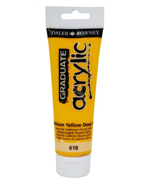 Acrílico Daler-Rowney Cadmium Yellow Deep Hue 618 