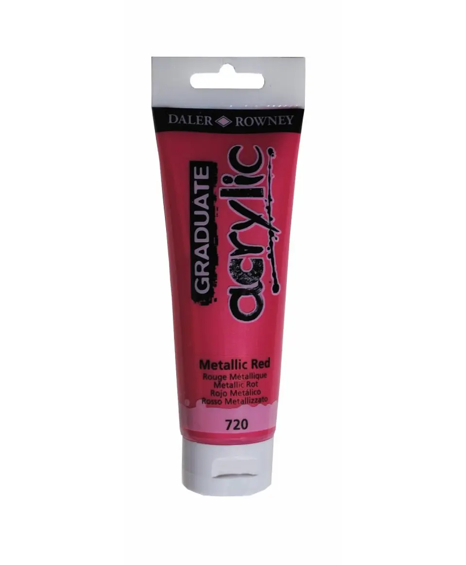 Acrílico Daler-Rowney Metallic Red 720  2