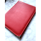Carpeta eco cuero oficio roja  3